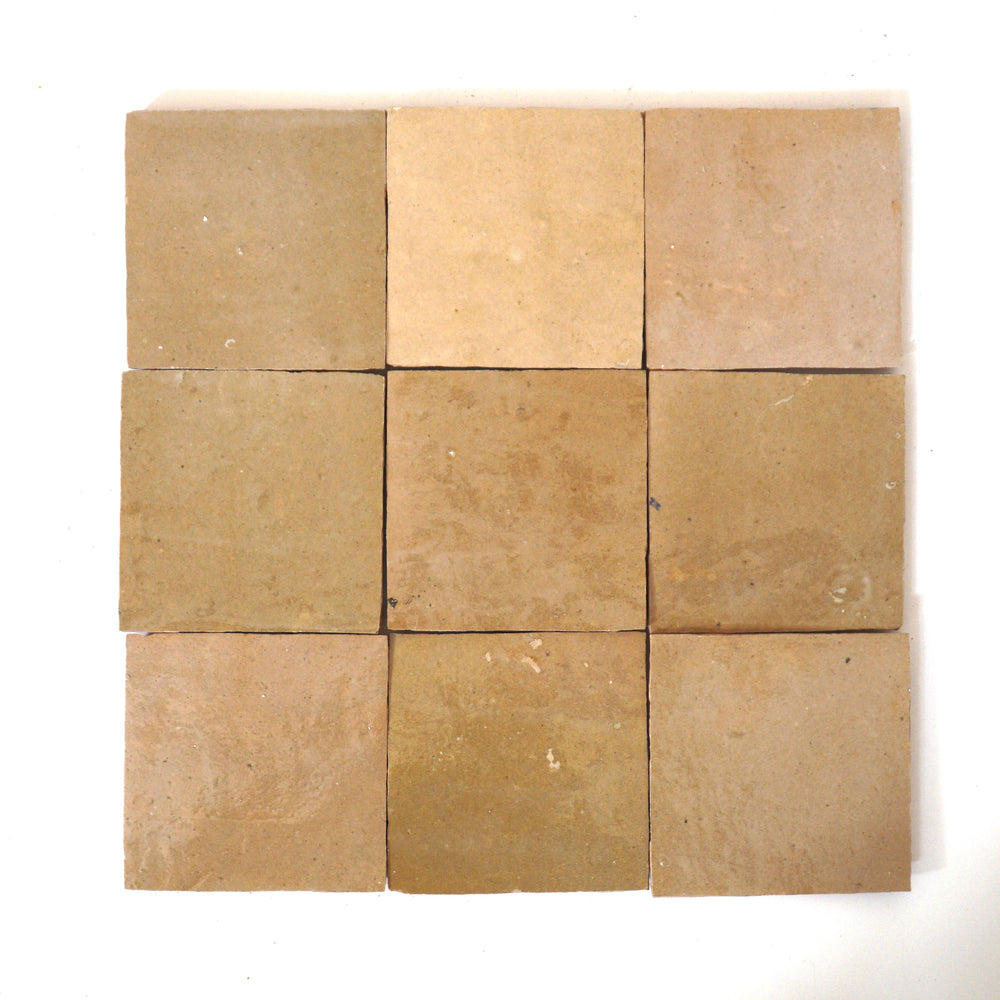Sable Beige Zellige Tile Squares 4x4