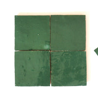 Sapin Green Zellige Tile Squares 4x4