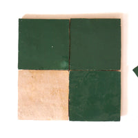 Sapin Green Zellige Tile Squares 4x4