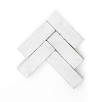 Custom Made Off White Zellige Backsplash 5" x 2" (Per Sqft)