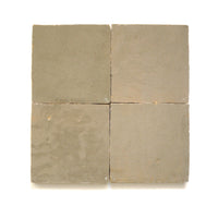 Argile Greige Zellige Tile Squares 4x4 - Handtile
