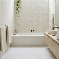 Blanc White Zellige Tile Squares 4x4 - Handtile