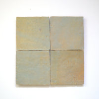 Celadon Mint Zellige Square Tile – 4x4 (Per Sqft) - Handtile