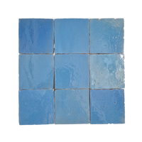 Sky Blue Zellige Square 4x4 tile