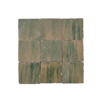 Olive Green Zellige Square 4x4 tile
