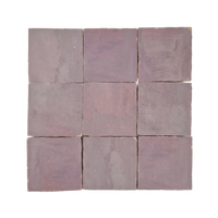 Lilac Mauve Zellige Square 4x4 tile