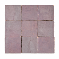 Lilac Mauve Zellige Square 4x4 tile