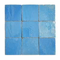 Sky Blue Zellige Square 4x4 tile
