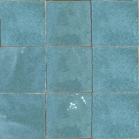 Midnight Blue Custom Made 2" x 2" Zellige Tiles (Per Sqft) - Custo&Co