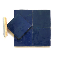 Midnight Blue Wall Zellige Tiles 4x4 - Handtile