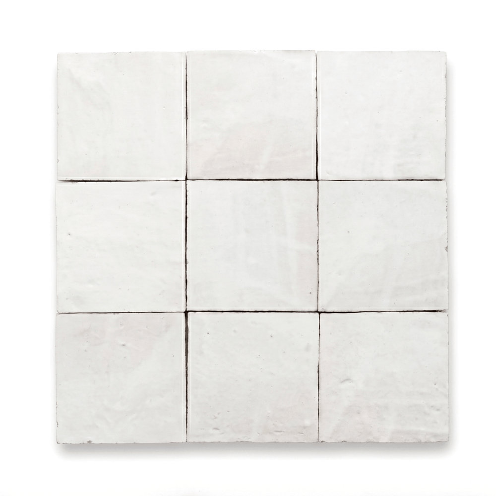 Off - White Zellige Tile Squares 4x4 - Handtile
