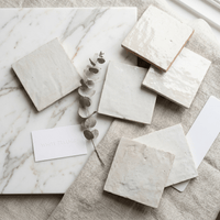 Off - White Zellige Tile Squares 4x4 - Handtile