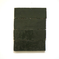 Onyx Black 6x2 Bejmat Zellige tile - Handtile
