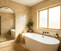 Sable Beige Zellige Tile Squares 4x4 - Handtile