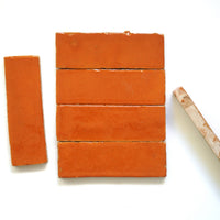 Saffron Orange 6x2 Bejmat Zellige - Handtile