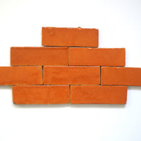 Saffron Orange 6x2 Bejmat Zellige - Handtile
