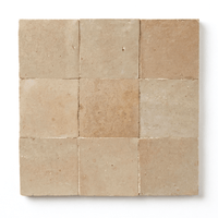 Sahara Beige Custom Made Square Zellige Tiles (Per Sqft) - Handtile