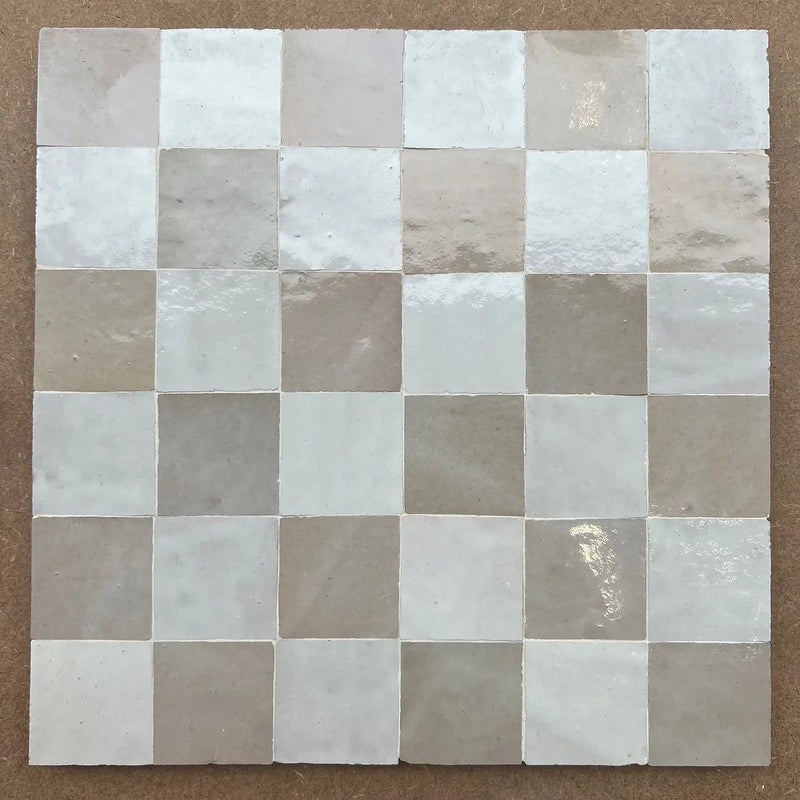 Soft Fawn Beige Custom Made Zellige Tiles (Per Sqft) - Custo&Co