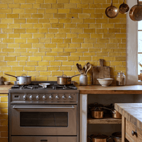 Yellow Bejmats Brick Tiles 6x2 - Handtile