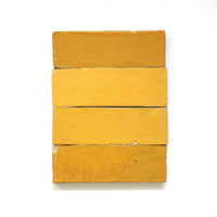 Yellow Bejmats Brick Tiles 6x2 - Handtile